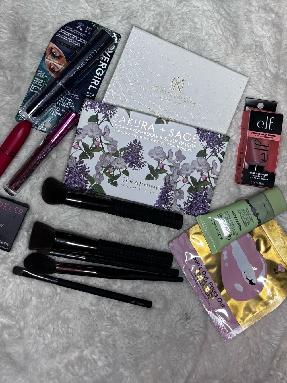 Seraphine Botanicals Makeup Bundle Kenia Ontiveros MAC e.l.f. ModelCo Brushes
